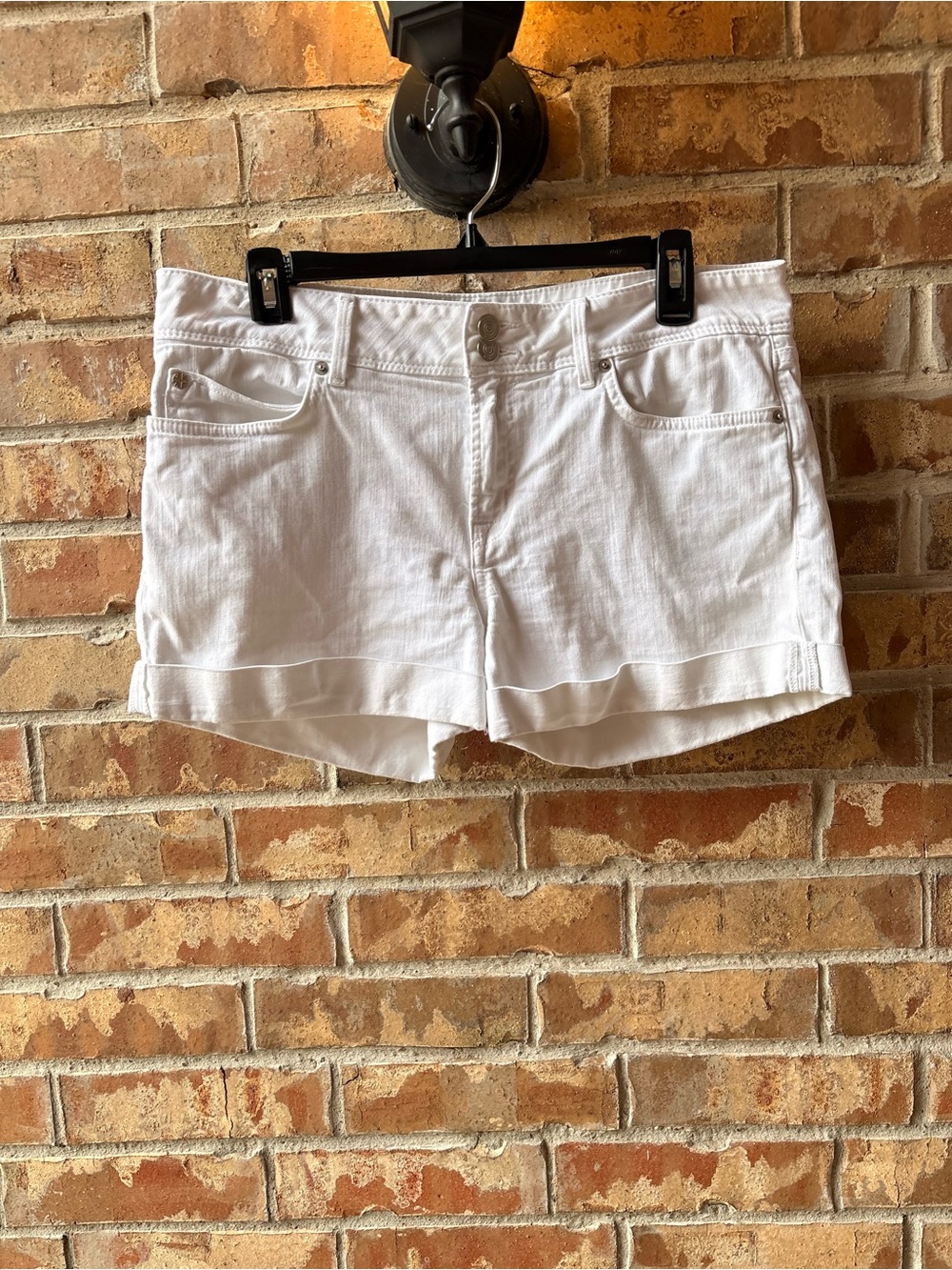 Hudson Jeans White High-Rise Denim Shorts size 30 - Picture 3 of 5